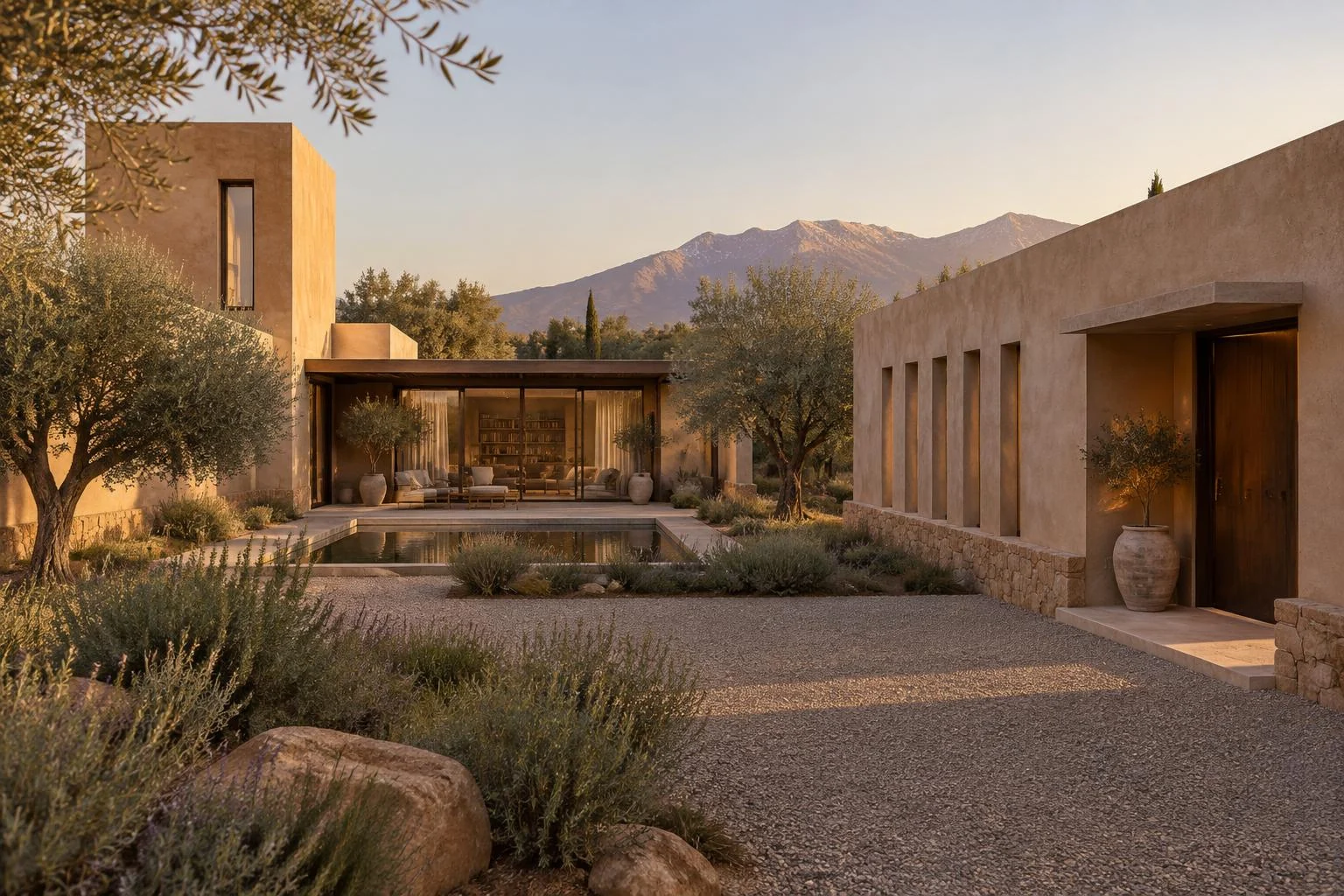 Étude conceptuelle de la Maison Ocre à Marrakech